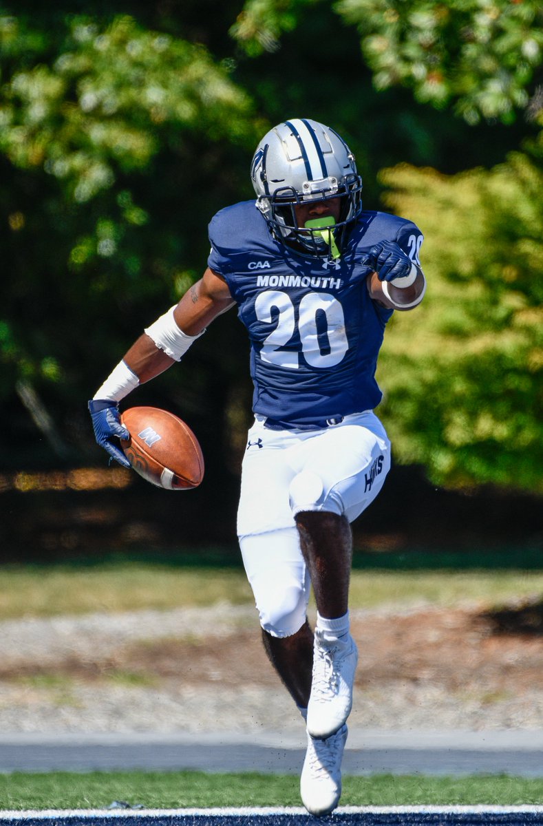 MUHawksFB's tweet photo. The country's leader in touchdowns @OwenWright_23 

The FCS leader in rushing yards @shirden_20 

Both in our backfield.

#FlyHawks https://t.co/XTJuYvrbOx