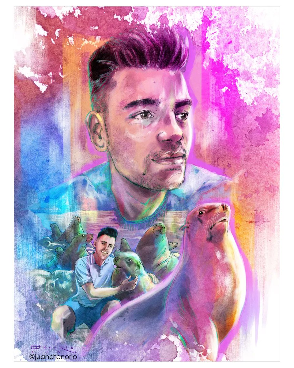 JuanD_Tenorio's tweet photo. Digital portrait commission.
Encargo de retrato junto a estos bichejos que molan tanto. 😊🙌
#juandtenorio #art #portrait #digitalportrait #retrato #leonmarino #fauniamadrid #illustration #echologist #enviroment #leónmarinodesteller #stellersealion @parquefaunia https://t.co/qTYKO5E4Wm