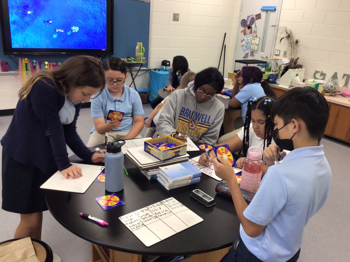 Aspinwall_TCE's tweet photo. Fifth grade GATE students writing reflections on our #JuniorGreatBook story, using four operations to solve #Make24 , using various strategies to solve #Colorku and learning about Chess. @GilmoreKenyatta @Polk_AP @Tigers_TCE https://t.co/tRCznr9vpG