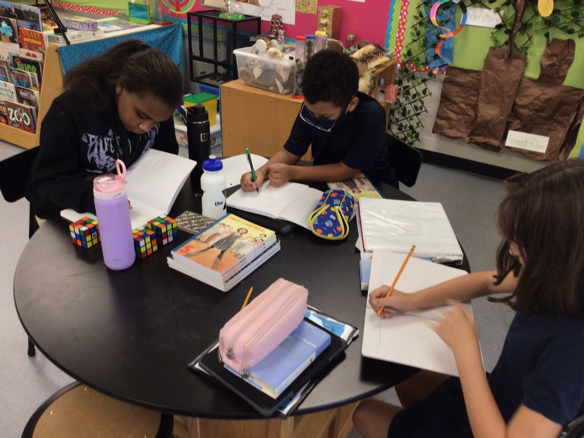 Aspinwall_TCE's tweet photo. Fifth grade GATE students writing reflections on our #JuniorGreatBook story, using four operations to solve #Make24 , using various strategies to solve #Colorku and learning about Chess. @GilmoreKenyatta @Polk_AP @Tigers_TCE https://t.co/tRCznr9vpG