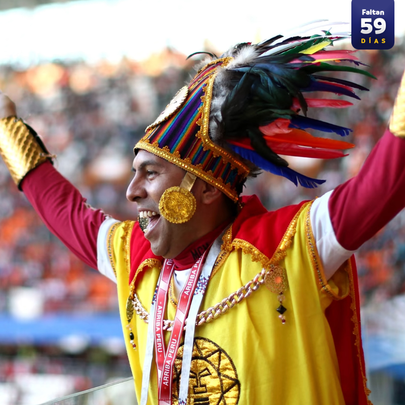 CONMEBOL's tweet photo. #TBT ¡Un recuerdo único! 🔙⚽️

En la @FIFAWorldCup de 2018 🇷🇺, la hinchada de @SeleccionPeru 🇵🇪 se quedó con el premio FIFA a la mejor afición.

#59DaysToGo #CreeEnTuContinente