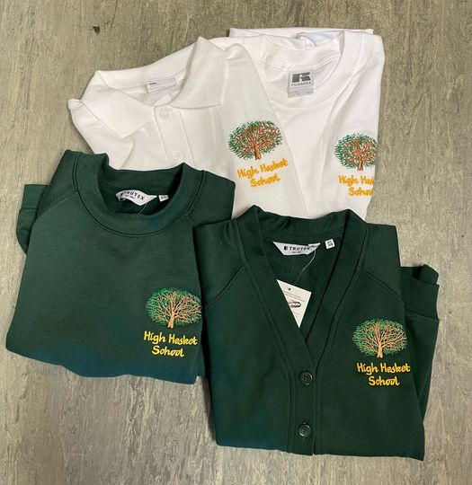 <a href="/highhesket/">High Hesket CE School</a> 

💥EXCESS STOCK SALE

Sweatshirt | 2/3, 9/10, 11/12 | £7.99 
Cardigan | 3/4, 5/6, 9/10, XS | £8.99 
Polos | 3/4, 7/8, 9/10, 11/12, XS, S | £6.99

Only available in store -
📍11 West Tower Street, Carlisle, CA3 8QT
Give us a call to reserve -
📞 01228 810555