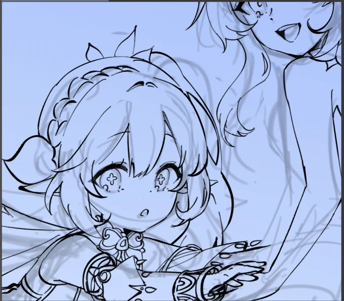 Not gonna lie they're look so cute! #wip #GenshinImpact 