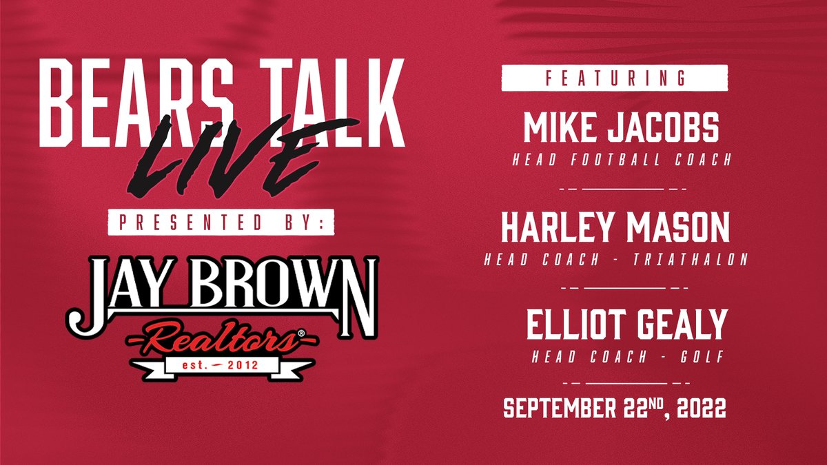 Another week of Bears Talk Live 🎙 

Join us for lunch at Blowing Rock Draft House at 12:30 p.m. or on Facebook Live here: facebook.com/LRBears

#GOBEARS