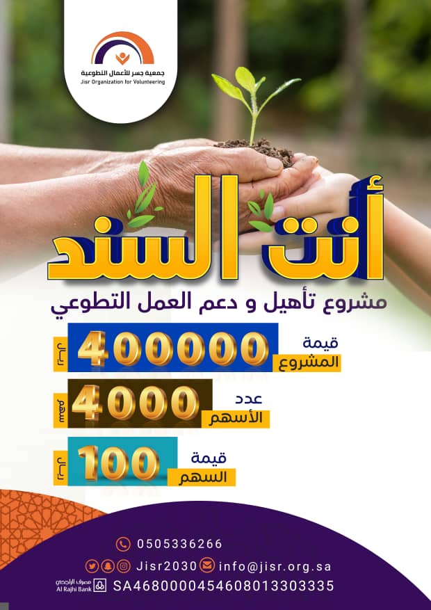 العمل 240

بالشراكة مع جمعية جسر للأعمال التطوعية