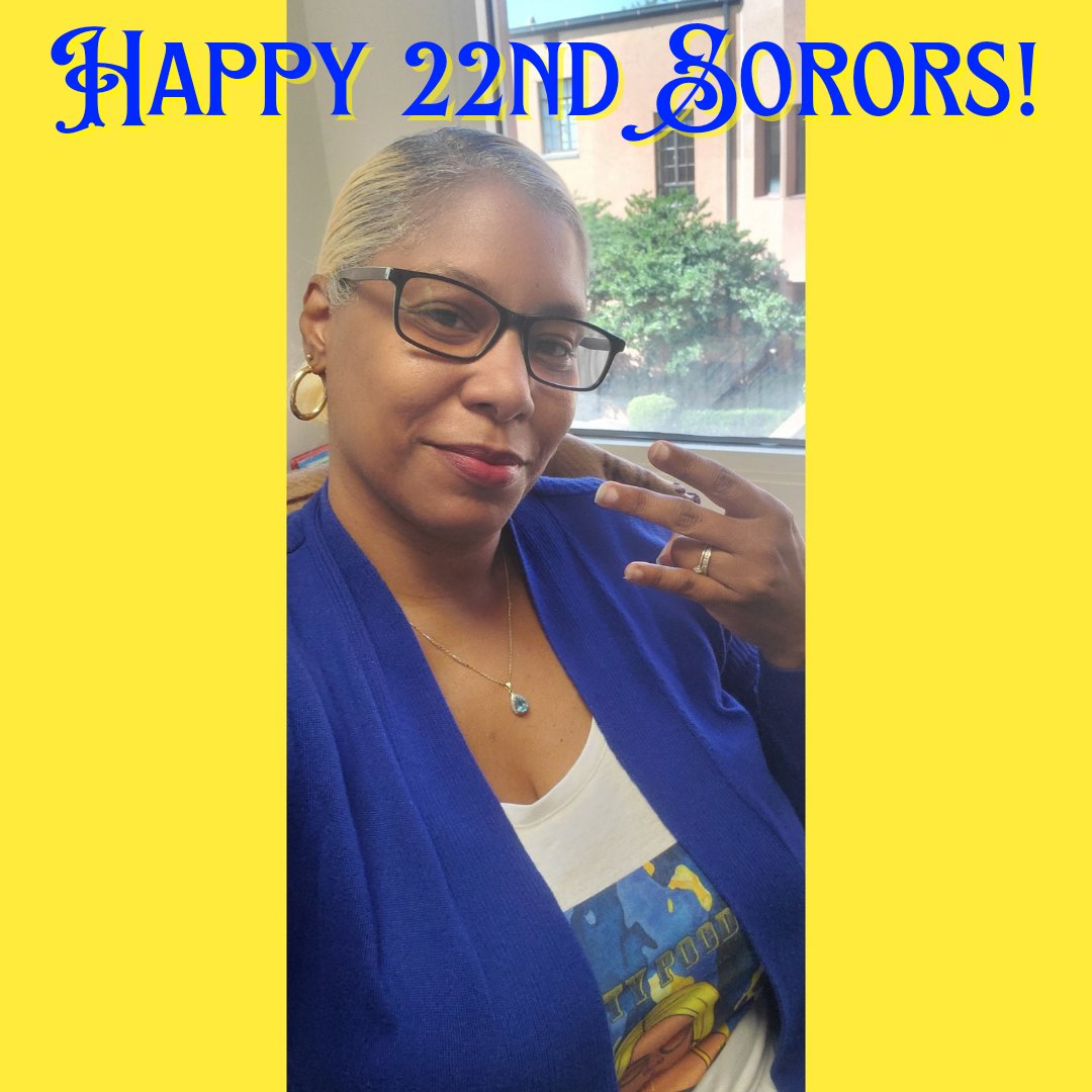 chandabk's tweet photo. 💙💛🐩 Happy 22nd Sorors! 💙💛🐩
#SGRho #RoadToCentennial #Greater #SigmaGammaRho #Happy22nd #CFO #GreaterWomenGreaterWorld #PrettyPoodle #IAmMySistersKeeper #XiBred #IconicIOS #RoyalHarmony #ColumbiaSC #WestColumbiaSC https://t.co/sKSlUQfpZk