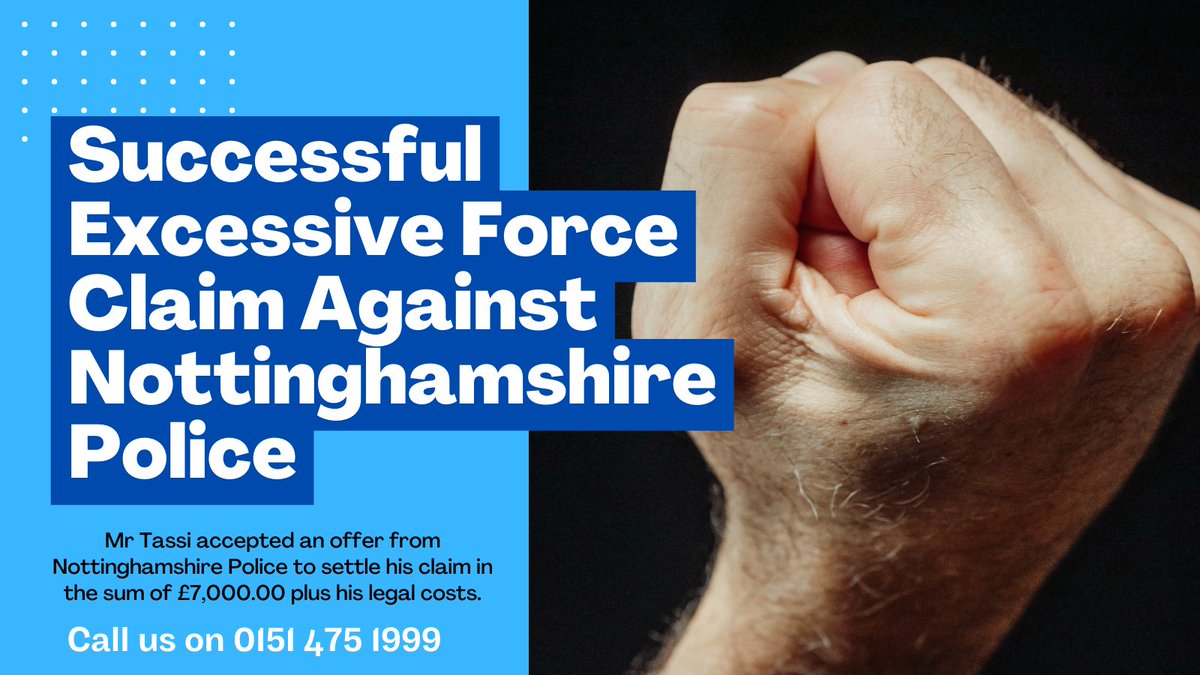 IrvingsLawAAP's tweet photo. ✨ SUCCESS against @nottspolice
🚨 Successful Excessive Force Claim Against Nottinghamshire Police
#Policeforce #police #policeclaim #trending #trendingnow #excessiveforce #policebrutality #nottinghamshirepolice #notts #Nottingham #PoliceBrutality #policeuk #policeactions https://t.co/IhcxNyU9sO
