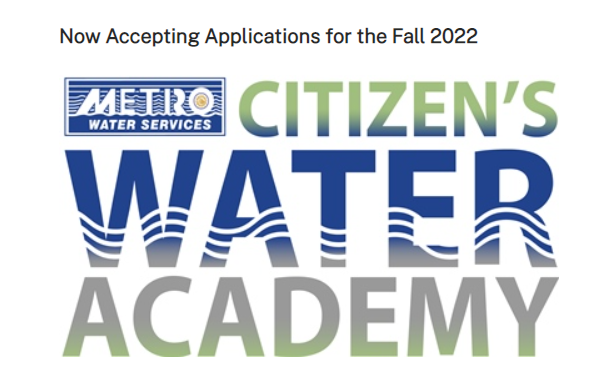 SocketNashville's tweet photo. Citizen’s Water Academy is a chance for Metro Water Services customers to #DiscoverWater and learn about a precious natural resource and how MWS manages it from “river to river.” Apply at https://t.co/uvnGWKwXQ3 https://t.co/is1n7ft1Xe