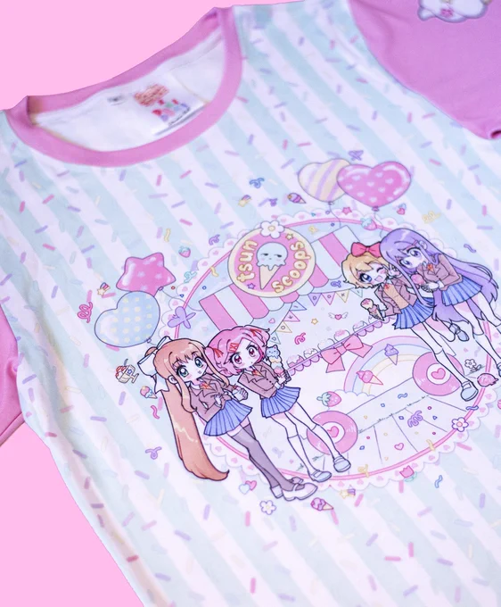 OIS x DDLC x Tsun Scoops T-shirt Available tonight @ 6pm EST! 