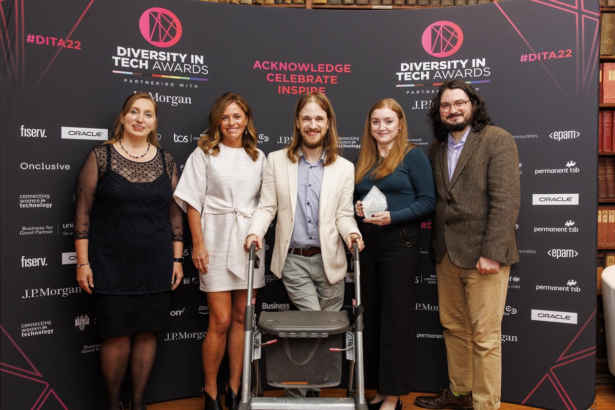 DITAwards's tweet photo. The winner of the Social Impact Award sponsored by @EPAMSystems_UK is Access Earth! A great award to receive and an achievement to be proud of. Well done Access Earth 👏
#dita22 in partnership with @jpmorgan https://t.co/2GZMpQC5qk