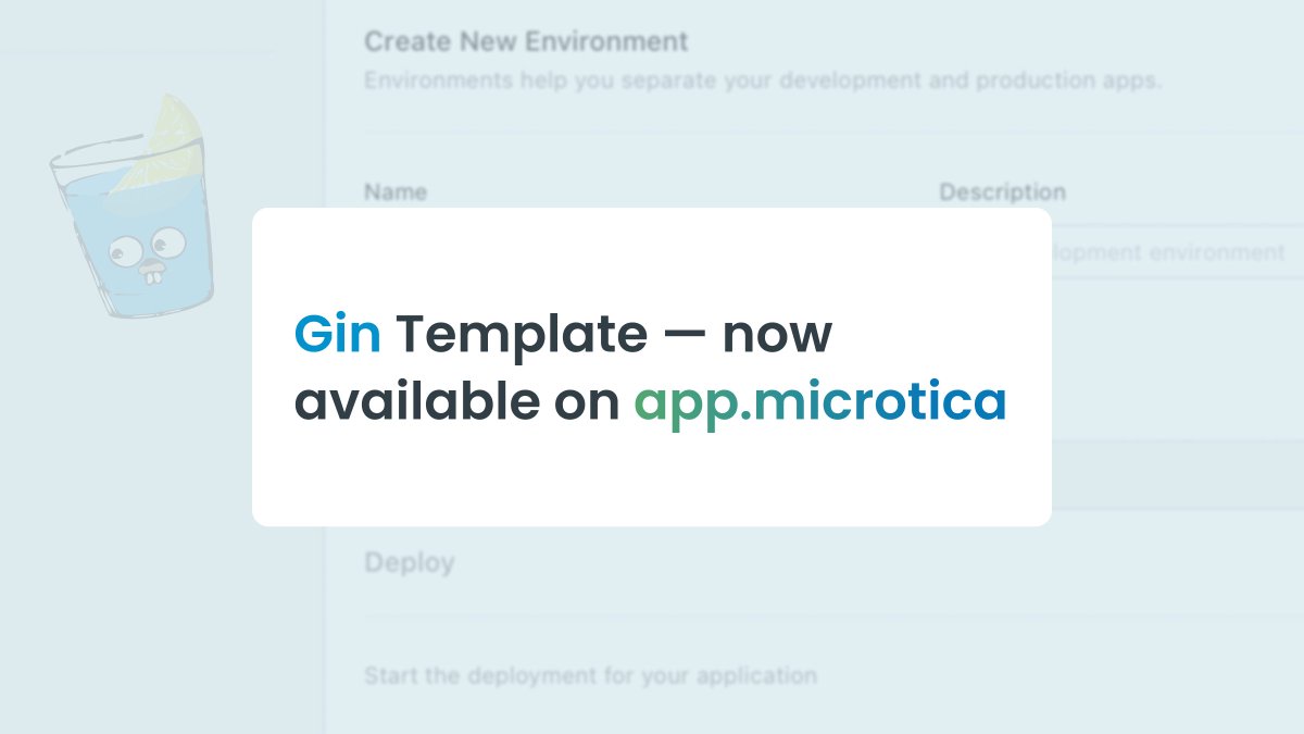 microtica's tweet photo. πΈ Featuring a martini-like API with performance that is up to 40 times faster thanks to httprouter, the #Gin Template within Microtica is a real game-changer.
π΅ Now available on app.microtica
π https://t.co/cHO16E1d12
#Golang #GoFramework #Cloud https://t.co/DDEsvjvulW
