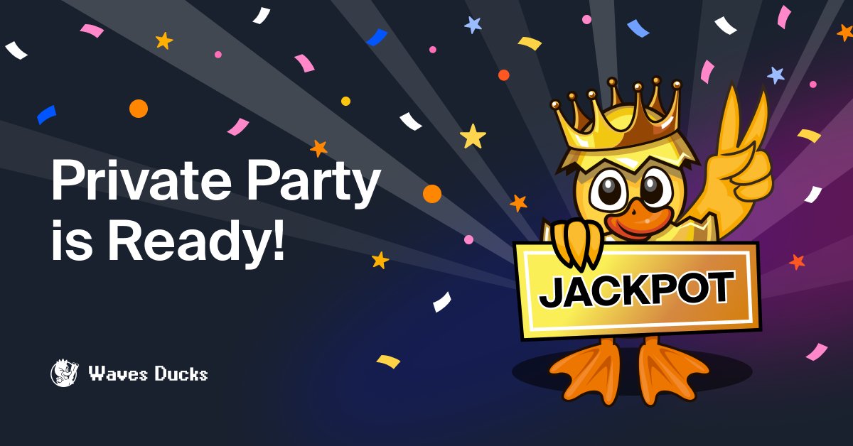 wavesducks's tweet photo. Special news for special players! The owners of jackpot ducks are now invited to a private club.🙃

In a secret chat, you will be able to discuss upcoming news with our developers and team members, express your opinion on important issues and touch the secrets of #WavesDucks 👇 https://t.co/OusIKcREUq