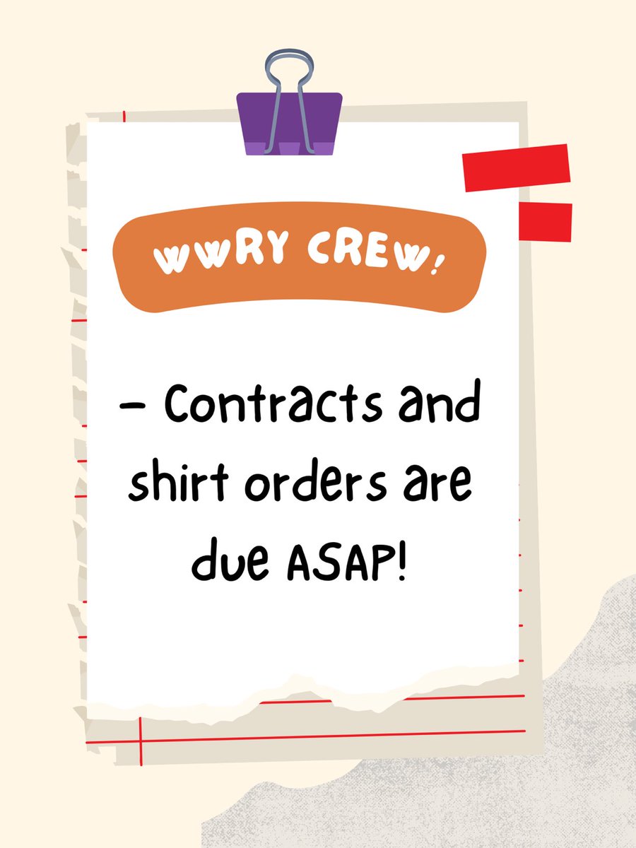 Turn them in to Mr. Vander Linden or Mrs. Weston! Do not forget!

Posted by Social Media Manager Teagan
