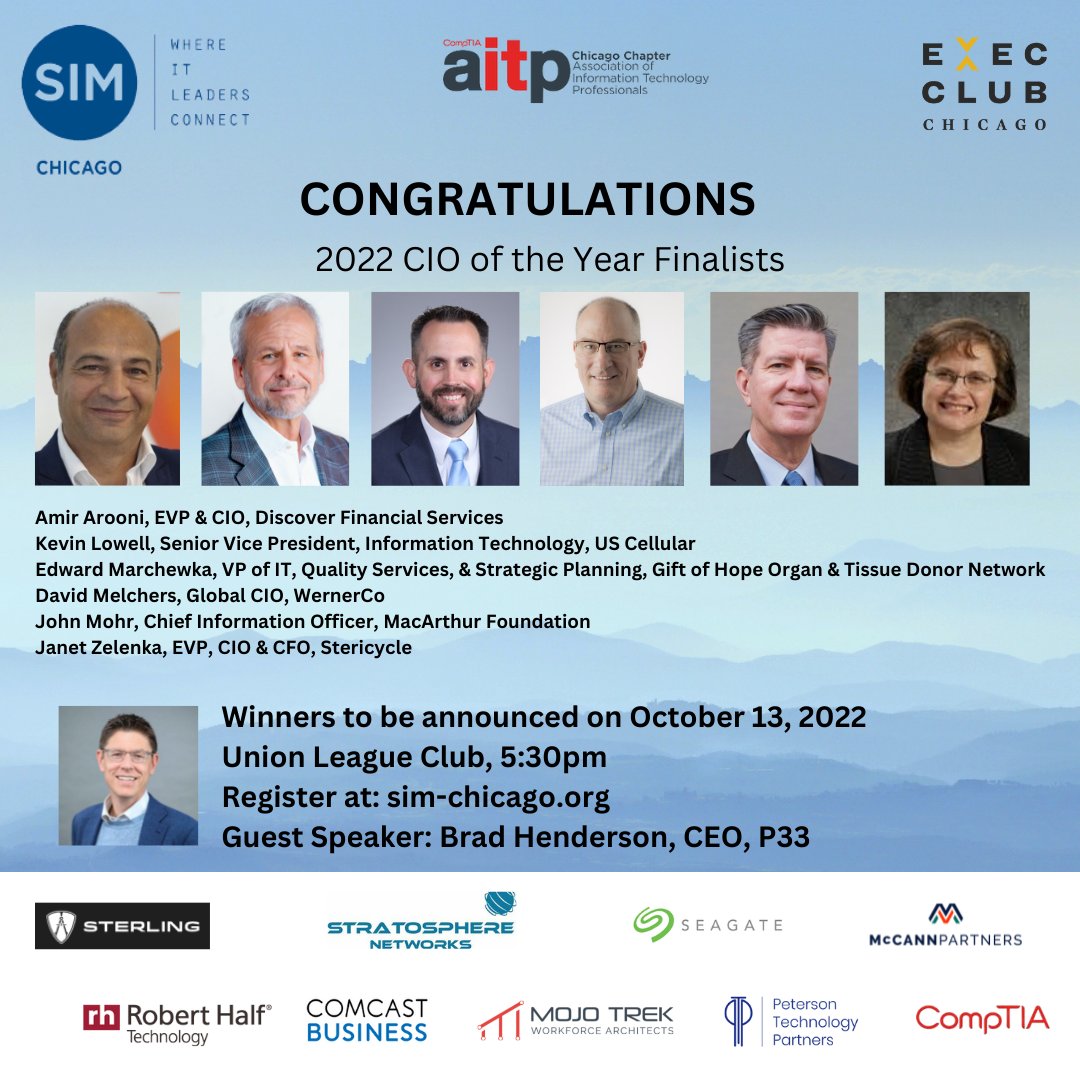 Discover_News's tweet photo. Congratulations to Amir Arooni, executive vice president and CIO at Discover, for being recognized as a 2022 #Chicago #CIO of Year Award finalist!
#SIMChicago #AITPChicago #ECC #ComcastBusiness #PTPChicago #ChicagoCIOofYearAward https://t.co/kO3kS0jJJU