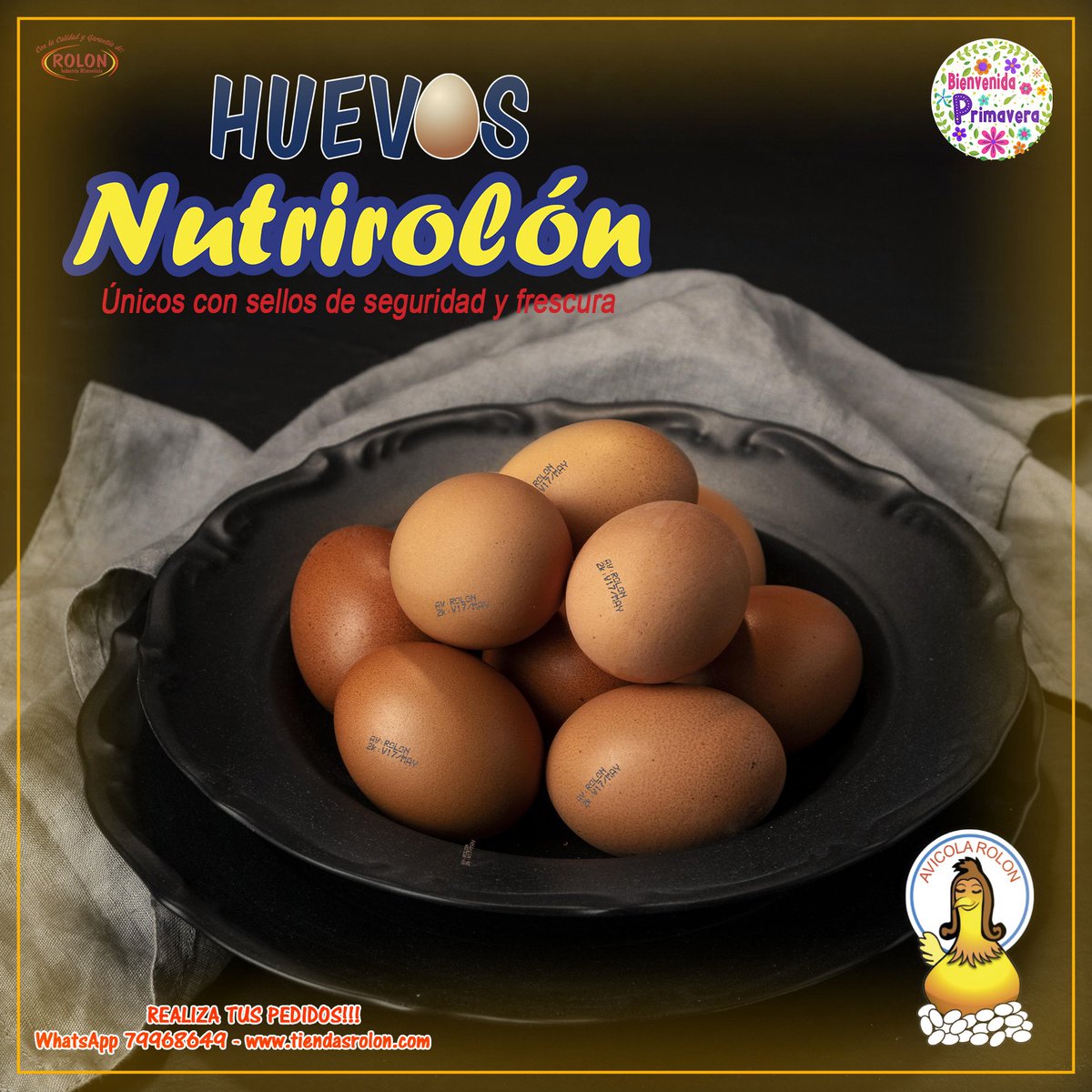 PublicidadRolon's tweet photo. 𝐇𝐮𝐞𝐯𝐨 𝐍𝐮𝐭𝐫𝐢𝐫𝐨𝐥𝐨́𝐧:
Se diferencia de un huevo común por un mayor contenido de Vitamina A, D, E y mineral Yodo. 
𝑹𝑬𝑨𝑳𝑰𝒁𝑨 𝑻𝑼𝑺 𝑷𝑬𝑫𝑰𝑫𝑶𝑺 𝑫𝑬 𝑯𝑼𝑬𝑽𝑶 ❗❗❗
https://t.co/KF9iQMxKsm
o comunícate al:
Cbba: 79968649 https://t.co/tJDT2cMaFy
