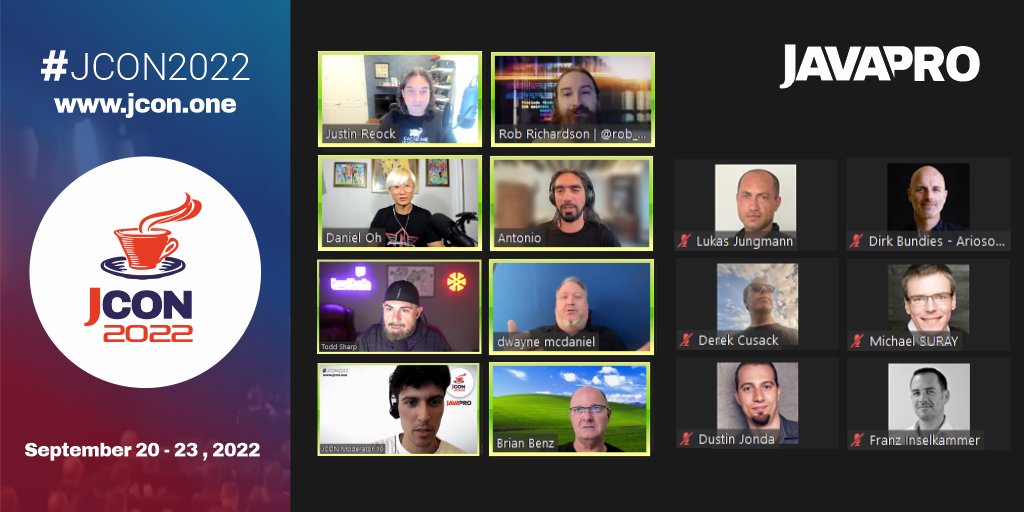 jcon_conference's tweet image. It was great! Thank´s to our fantastic speakers & to all participants who attended the #JCON2022 today!!!
See you tomorrow at our Workshop Day!
Last chance to register:
jcon.one
#JavaCloudNative #Cloud #Microservices #MicroStream #RapidClipse #Java