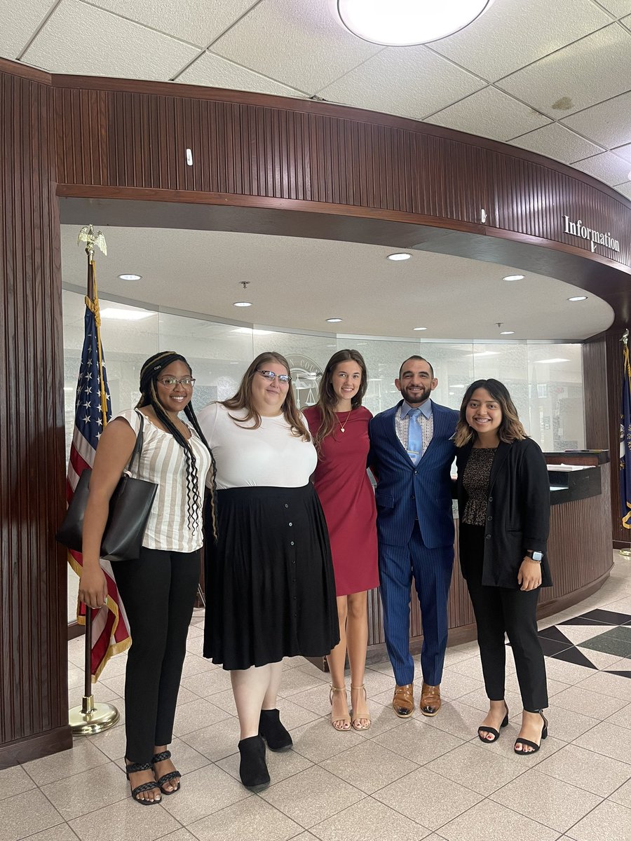 Some of our program students in the Criminal Law course attended arraignments at the Warren County Justice Center today. Our students sure can clean up well!  #wkupls #lookingspiffy