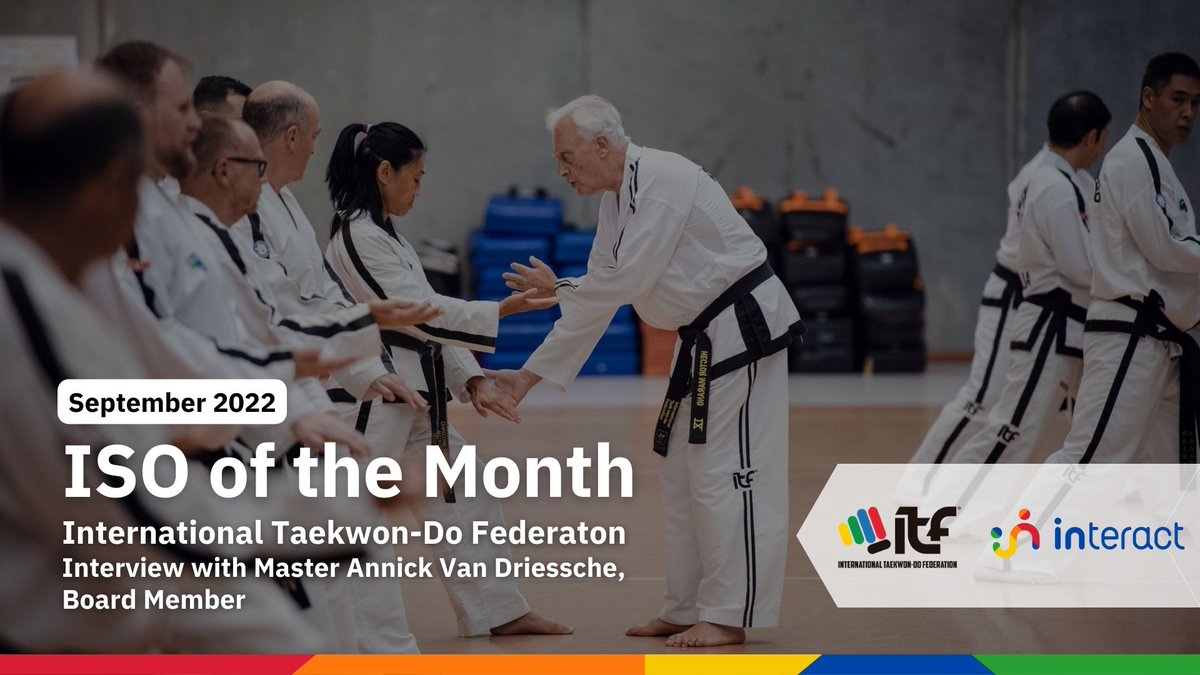 TafisaOffice's tweet photo. Master Annick Van Driessche from International Taekwon-Do Federation shares insights on ITF's Sport for All initiatives in September's ISO of the Month interview, check it out! https://t.co/qLdl8xVrhs
#INTERACTwithUS https://t.co/Dh9NyxhPia