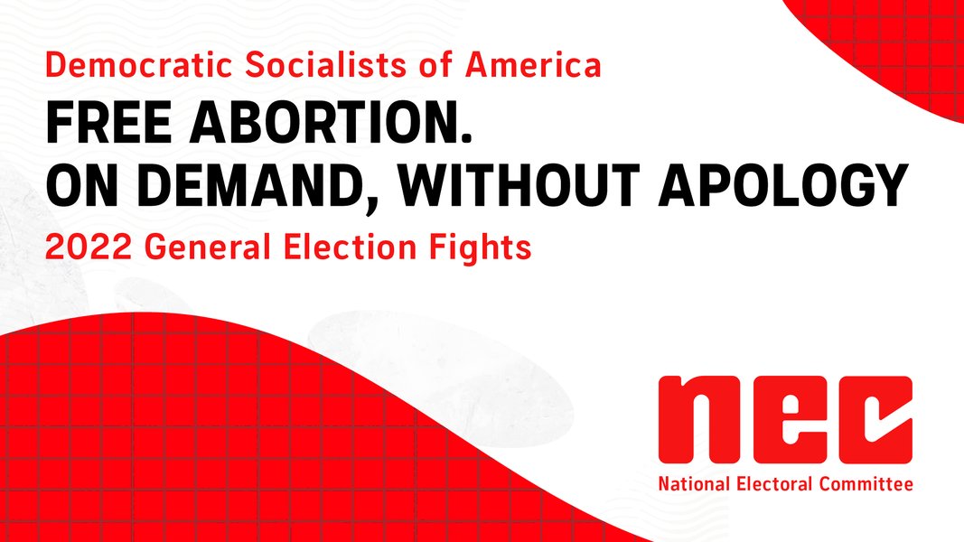 DemSocialists's tweet photo. 🚨All hands. 🚨Get on the phones, jump in, get active. The NEC @DsaElectoral has started a running list of campaign activities members can join from anywhere to fight for abortion rights state by state. 

https://t.co/4awPQS1omb https://t.co/y3hhLGbVLD