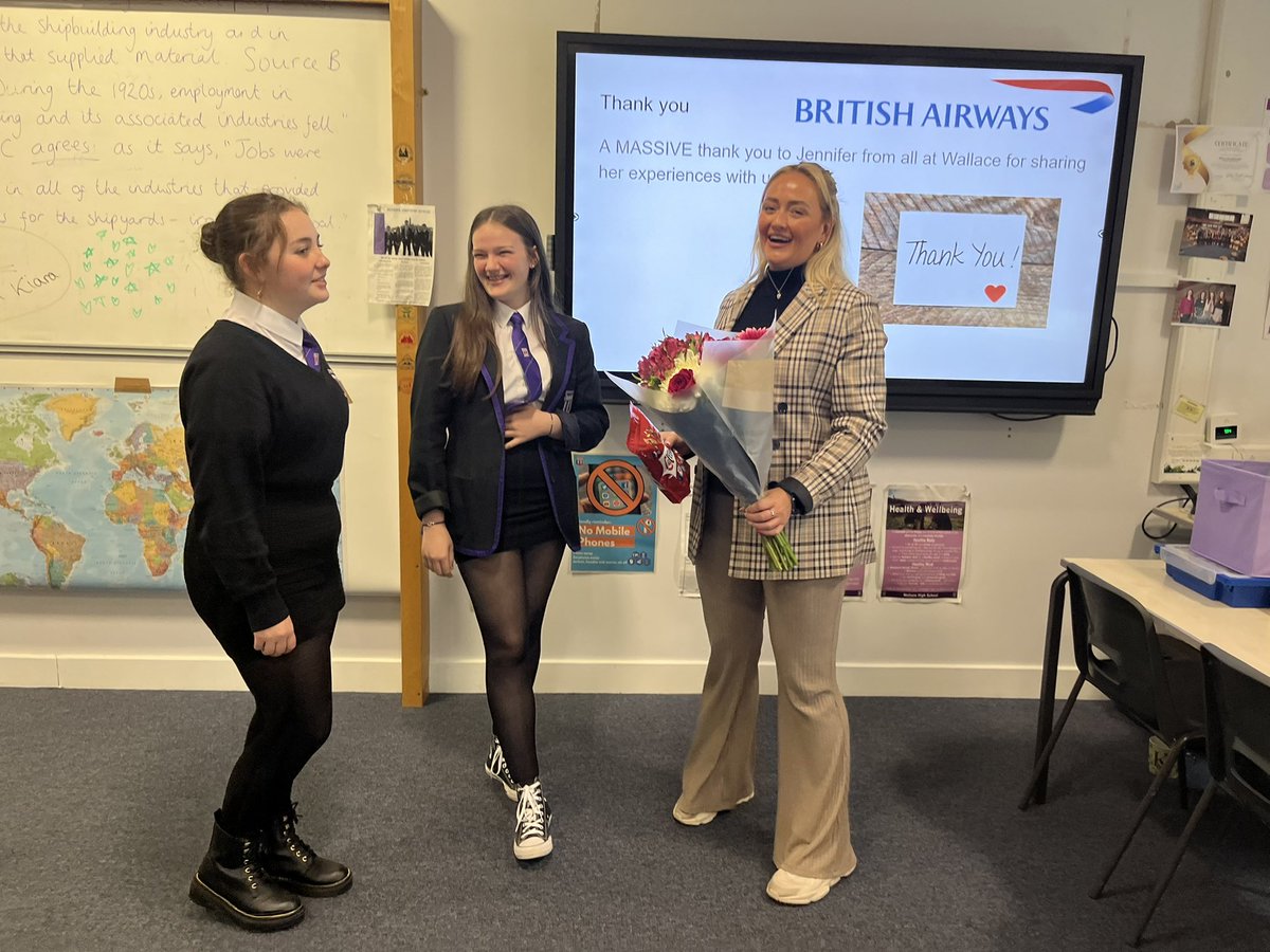 Lots of great questions during our Q&amp;A! Thank you Jennifer for talking us through the recruitment process, and some of the peaks and pitfalls of life as an air hostess. #BA #careers #aviation #travelandtourism