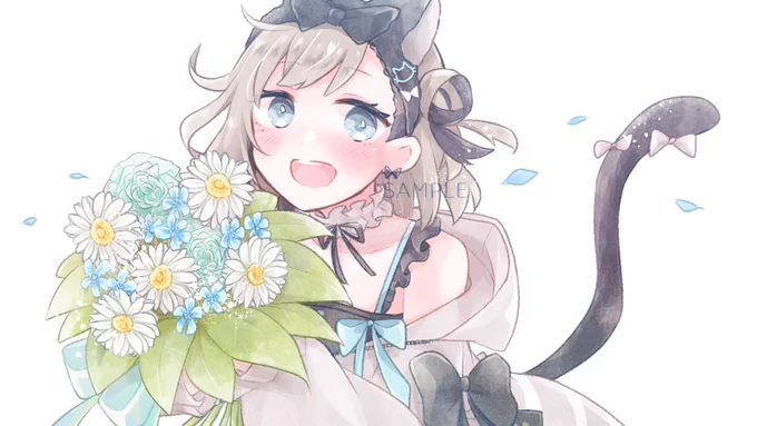 ご依頼イラスト  改めましてめもあ様、お誕生日おめでとうございます!動画内でもご紹介いただきありがとうございました!今後ともご活躍を応援しております!  #illustration #有償依頼 #有償依頼受付中