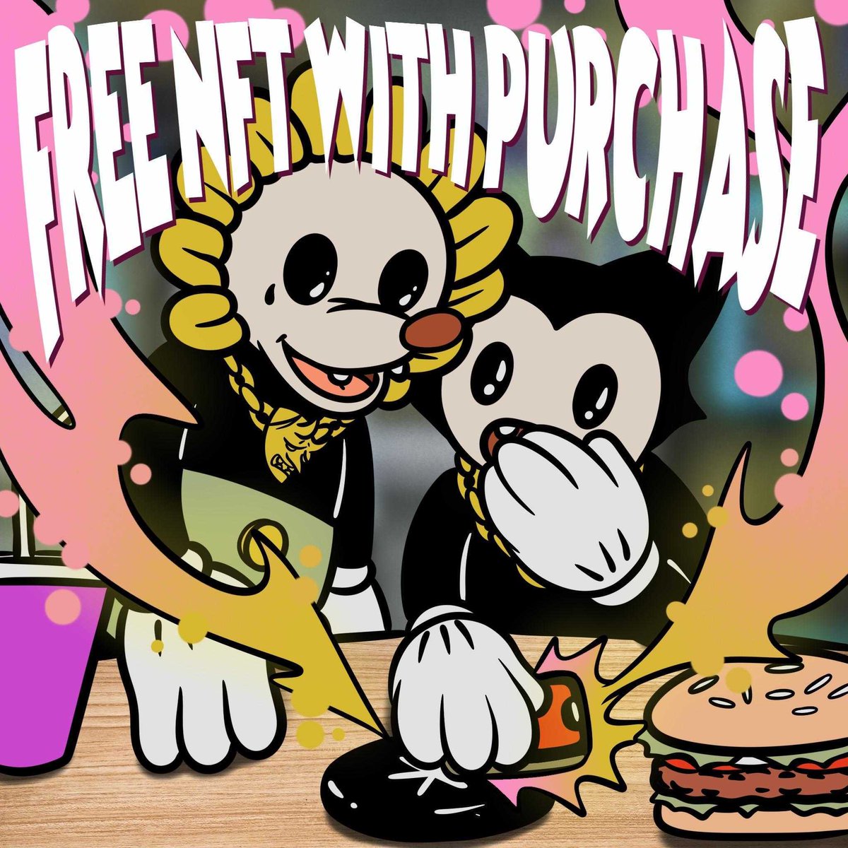 badbadwtf's tweet photo. Meet our artist @SeanTat2s and mint an exclusive NFT at @BorednHungry this Saturday! 👺 https://t.co/iQJkx1jZX5
