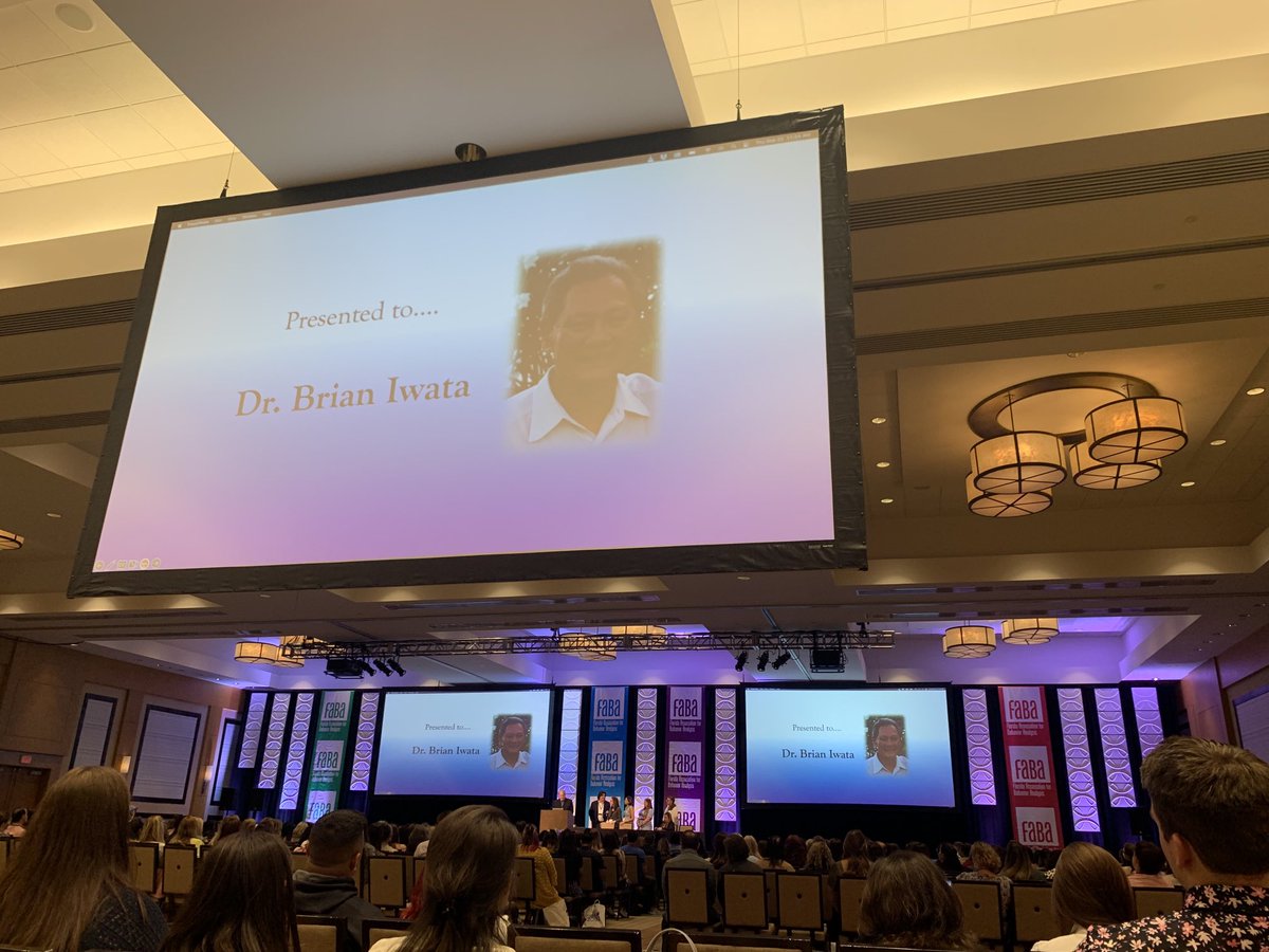 NicoleGravina's tweet photo. UF’s Emeritus Professor Dr. Brian Iwata awarded the FABA Lifetime Achievement Award. His formers students are highlighting his achievements. #faba2022 https://t.co/OVxgafNkYE