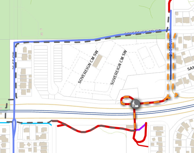VeloInertial's tweet photo. @asadyyc Was the detour on the bikeway also blocked? https://t.co/UYmpwZTa41