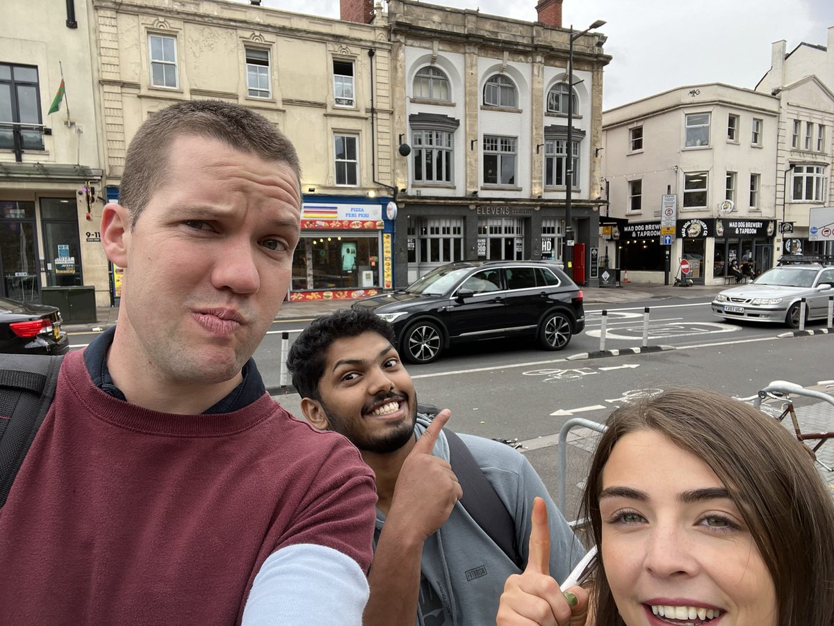 Alexand71495963's tweet photo. We completed our journey through Cardiff and have landed on our team name. We’re happy to announce ourselves as: Darryl’s Angels 😇 😇 😇 #THEChallenge @CardiffMetTHE Great chance to bond with our team and already looking forward to working with Emily and Jesbin again 💜 https://t.co/6e1Gd5SF6l