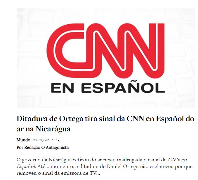 BrSemPT's tweet photo. @CNNBrasil explica uma coisa, a Nicarágua é um país da América do Sul e faz fronteira com o Brasil ... dai saiu o amor de seus profissionais por aquela, Democracia" né... e outras iguais né https://t.co/AEwGRj7kzW