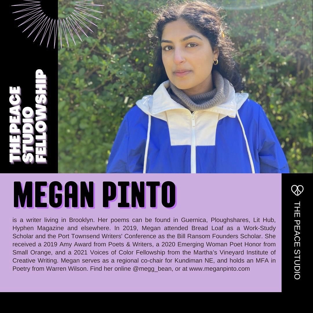 Megan Pinto 🌘🌗🌖 (@megg_bean) on Twitter photo I’m so honored to be a 2022-2023 Artist Fellow at <a href="/ThePeaceStudio/">The Peace Studio</a> 💐 This fellowship supports a cohort of 14 artists & journalists to create peace-building, storytelling projects within their communities. I’m so honored to be a 2022-2023 Artist Fellow at <a href="/ThePeaceStudio/">The Peace Studio</a> 💐 This fellowship supports a cohort of 14 artists & journalists to create peace-building, storytelling projects within their communities.