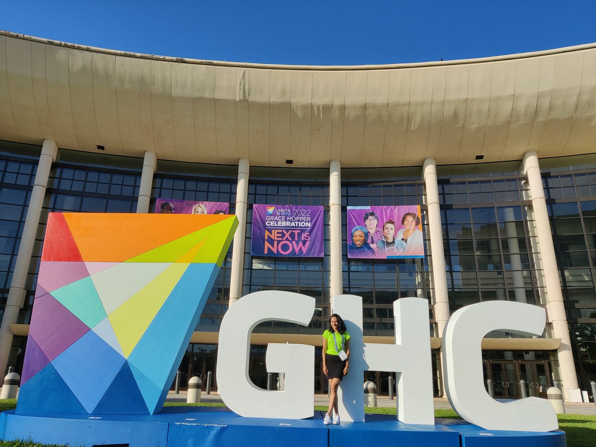 asmita_poddar's tweet photo. Starting Day 2 at #GHC22. Great to be learning from so many technologists from around the globe. #GraceHopperCelebration #AmazonXGHC https://t.co/I5uCYjbHRF