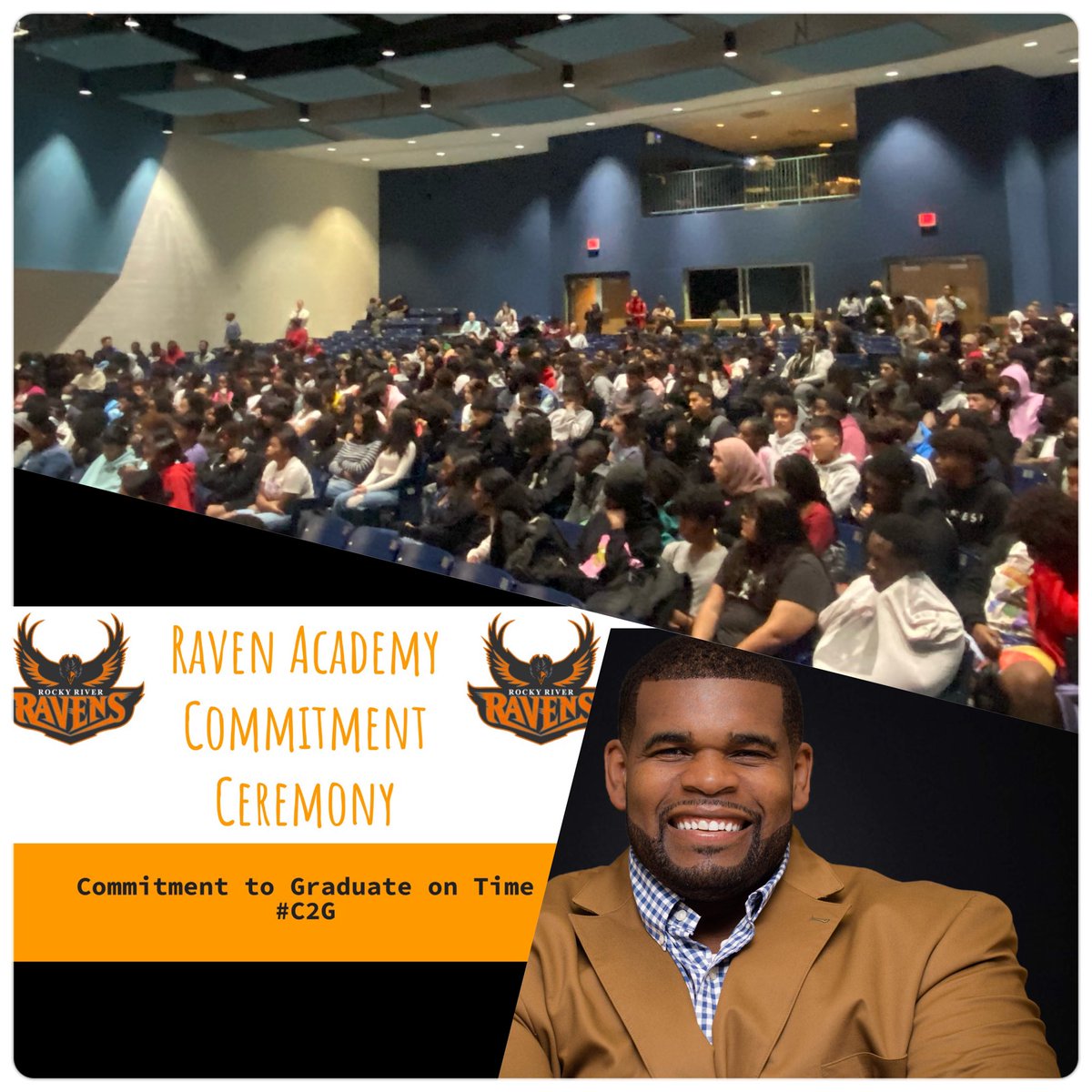 I know it’s last minute but will you speak at our Class of 2026 commitment Ceremony?  I got you, just bring them in.

Will you commit to mediocrity or greatness? Time will hold you accountable for what you become….. 
Thank you Principal Stith, AP Cox
#RiseUp #empowermentspeaker