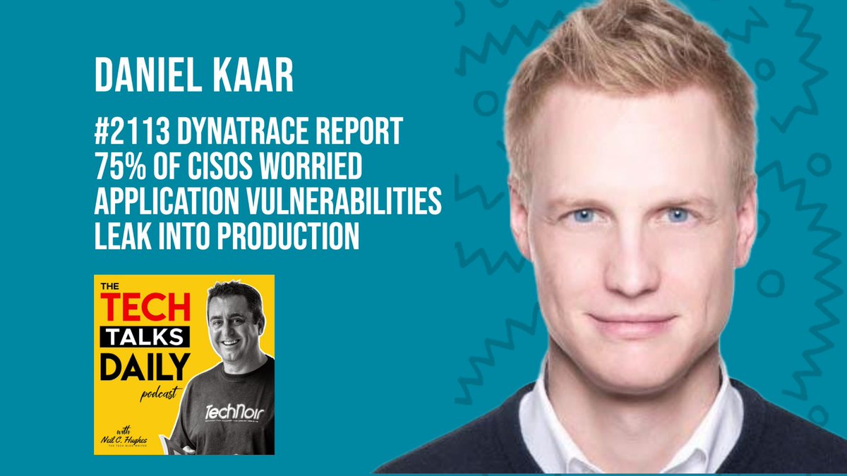 Tech Talks Daily: <a href="/d_kaar/">Daniel Kaar</a> Technology Strategist <a href="/Dynatrace/">Dynatrace</a> discusses why 75% of CISOs say that despite having a multi-layered security posture, persistent coverage gaps allow vulnerabilities into production. techblogwriter.co.uk/daniel-kaar-dy…