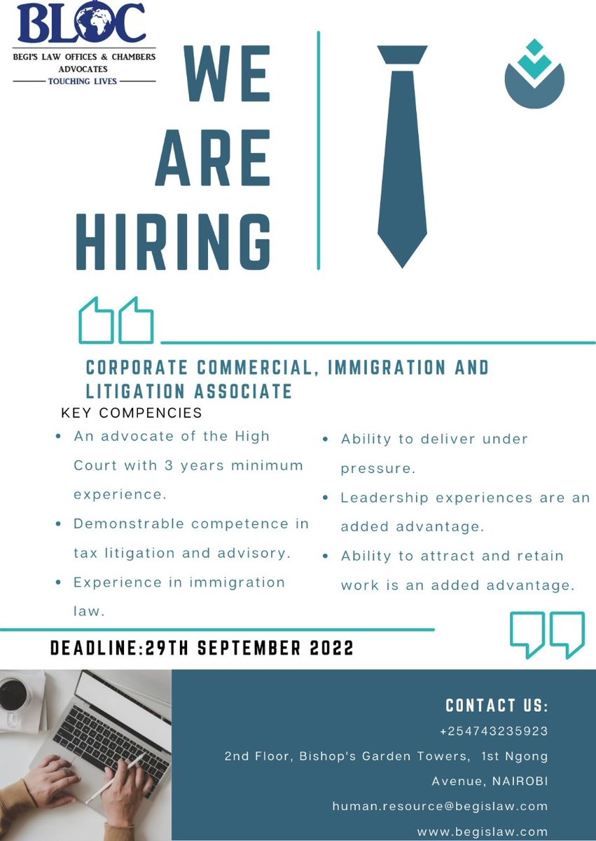 We are hiring. Pass the word along.