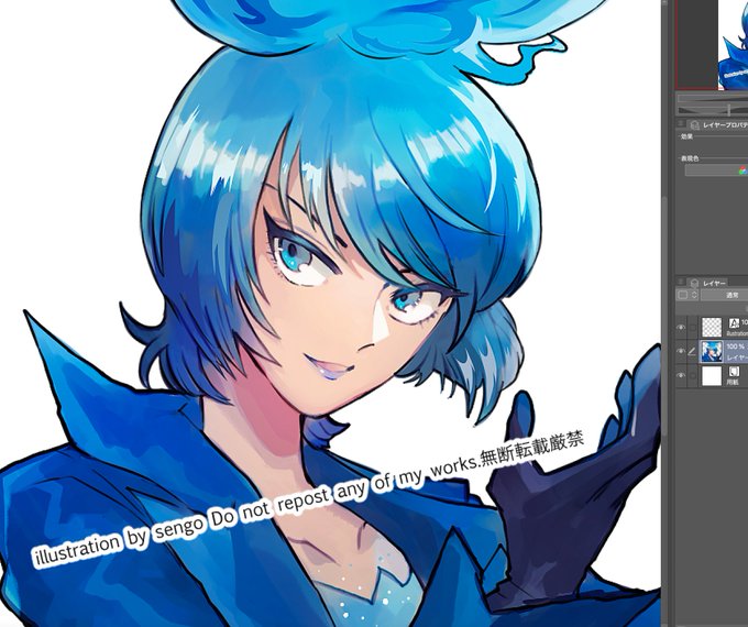 アイコン用に描いたハーデスちゃん 