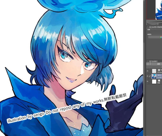 アイコン用に描いたハーデスちゃん 