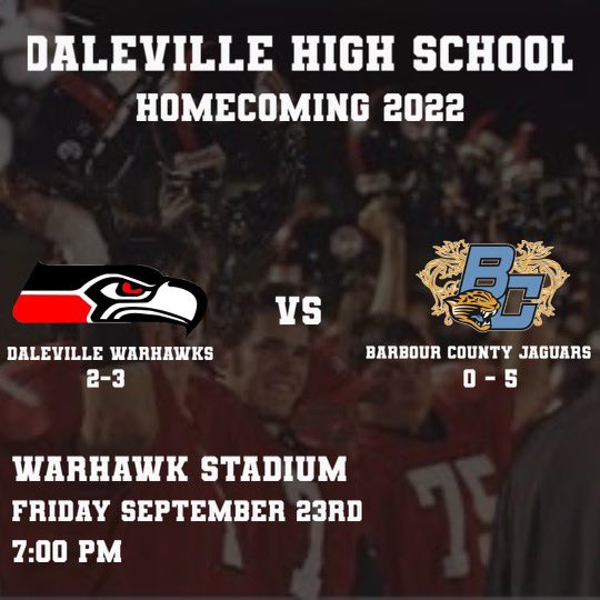 Shoutout to @landonadams8 for the homecoming game banner! Another opportunity for <a href="/daleville_fb/">daleville_football</a> to get better and take another step in the right direction!