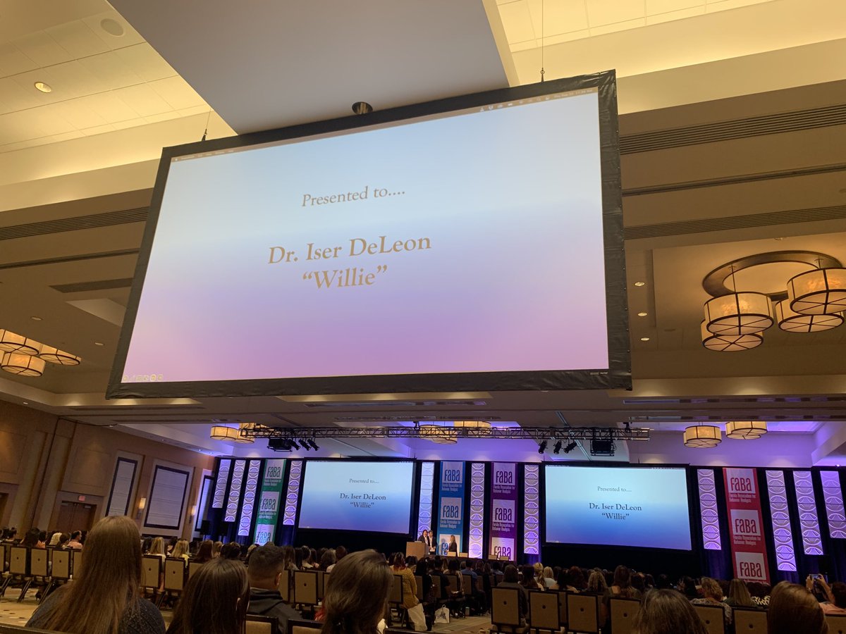 NicoleGravina's tweet photo. FABA Outstanding Scientific Contributions to the Field of Behavior Analysis awarded to UF’s Dr. Iser “Willie” DeLeon #faba2022 https://t.co/faFkk9pRtJ