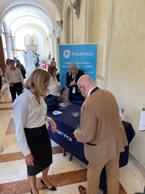 We had over 100 attendees at Ann Keen's #ICARoma2022 session on 
the automation of digital preservation with #Microsoft365. Thank you Ann for sharing your knowledge of bridging the digital gap between enterprise systems and archives. Stop by our stand for a chat! <a href="/ICArchiv/">ICA - International Council on Archives</a>