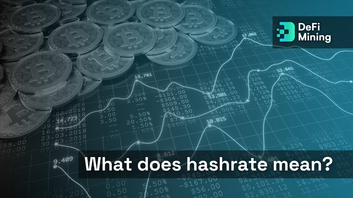 DeFi_Mining's tweet photo. Hashrate is a measure of the computational power per second used when mining🖥️

More simply, it is the speed of mining. It is measured in units of hash/second, meaning how many calculations per second can be performed📊

1 DMINE = 1 TeraHash of mining power

#BTC #Mining #DeFi https://t.co/Cgnjvcxd4M