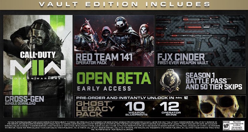 RussCreates's tweet photo. GIVING AWAY 1 FREE COPY OF #ModernWarfareII  Vault Edition!! #MW2 #MWII 
✅Follow @RussDaddy 
✅Retweet this tweet
✅Comment your platform! https://t.co/avkcqkbMRy
