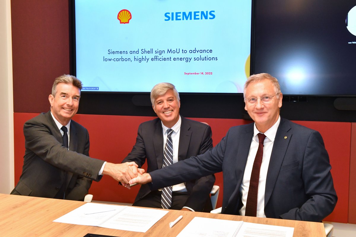 JC_JCourtney's tweet photo. Siemens Smart Infrastructure and Shell Global Solutions International BV have signed a Memorandum of Understanding (MoU) to collaborate on developing low-carbon and highly efficient energy solutions that support the energy transition. 📄
Read the article👉https://t.co/uePCRm7mL2 https://t.co/42XH2p6BNe