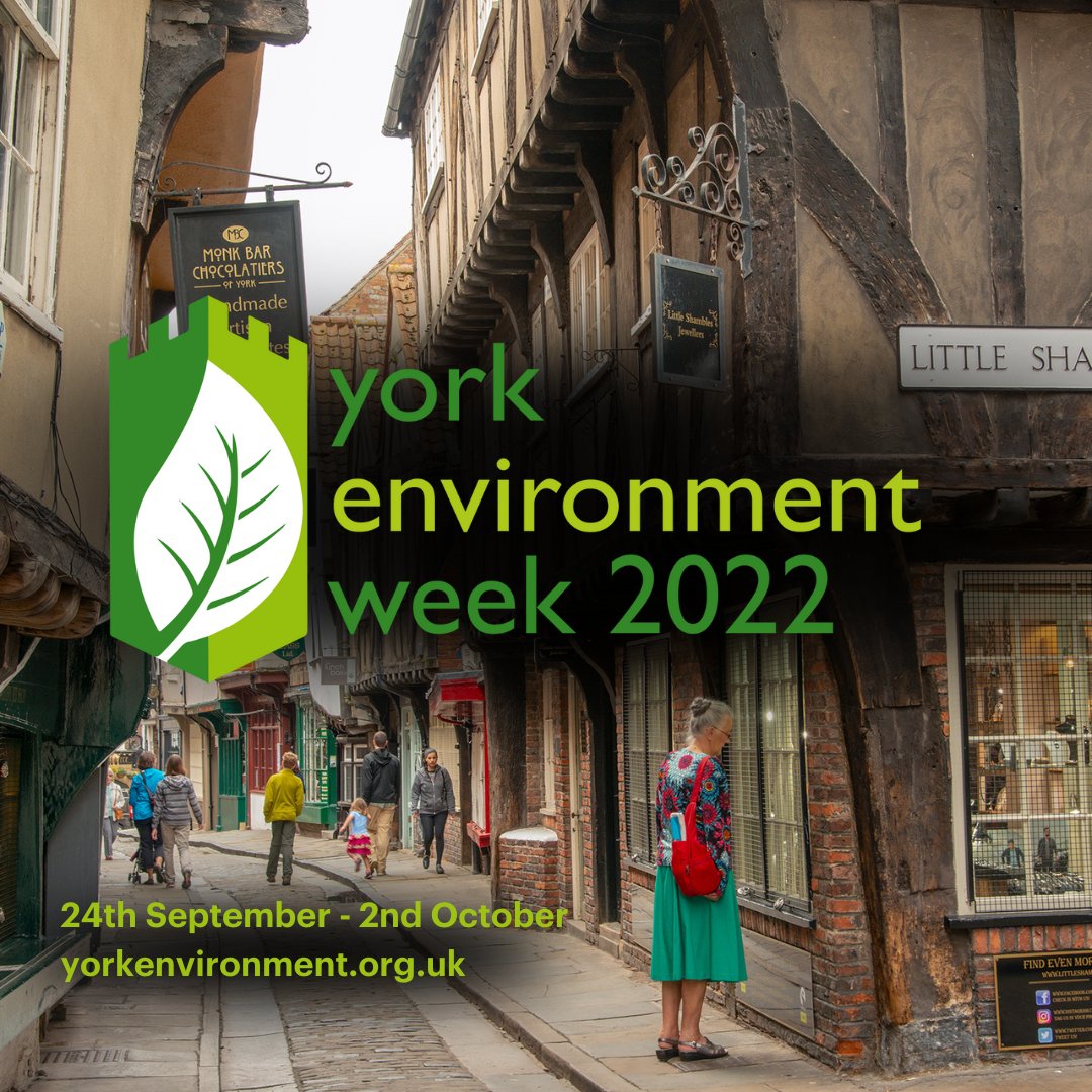 UoYsustain's tweet photo. From Saturday the 24th, to the 2nd of October, check out the York Environment week! There are loads of FREE events to get involved in! Check out their events at https://t.co/VDZ0QqOMtN to see how you can get involved! #yorkenvironmentweek #sustainabilityinyork https://t.co/aGijDrRBgH