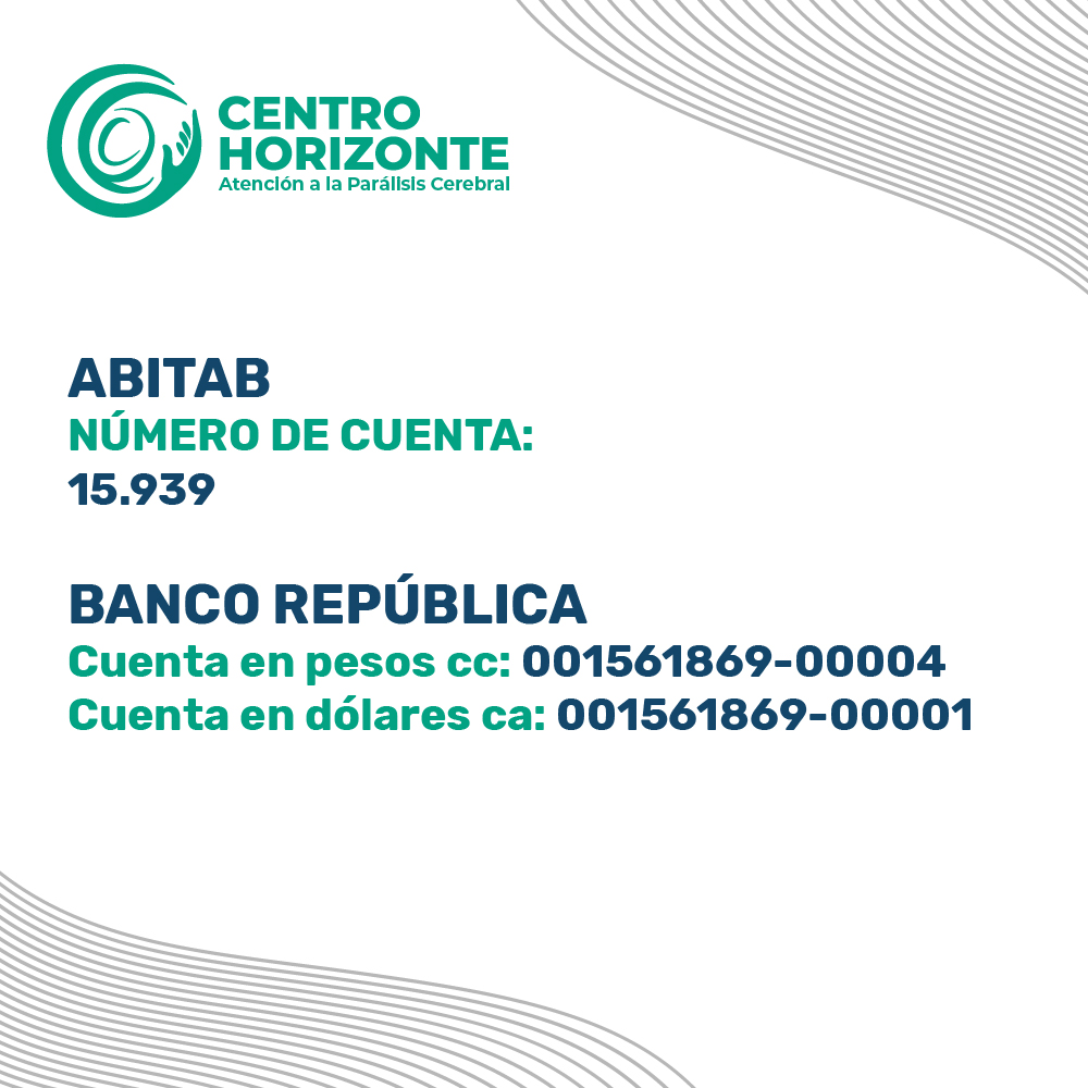 HorizonteCentro's tweet photo. Muchas maneras de colaborar.
Un solo objetivo, mejorar la calidad de vida de las personas con parálisis cerebral en Uruguay 💪 https://t.co/bWq973iWHt