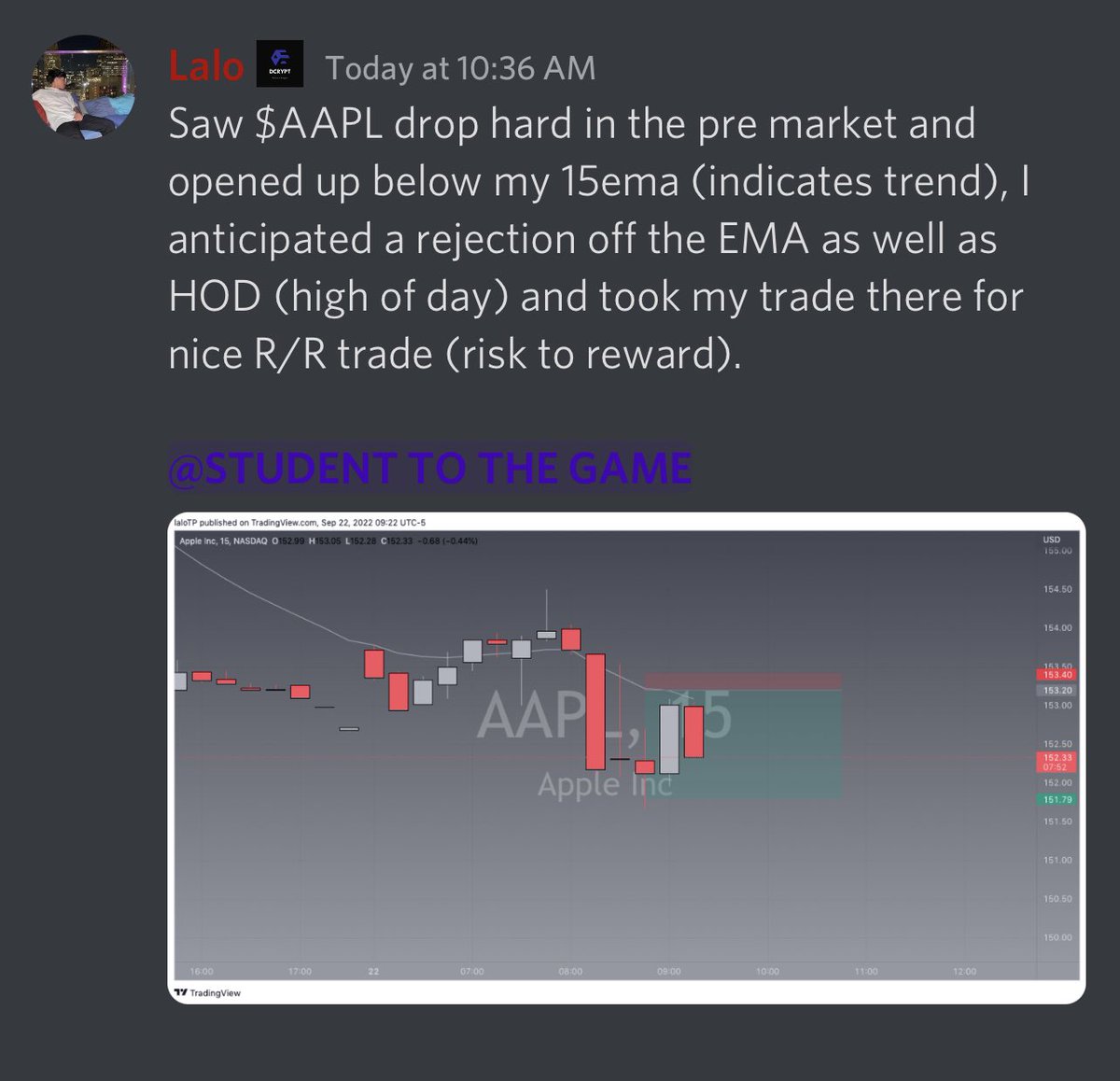 DCryptOptions's tweet photo. Trade breakdown from $AAPL puts this morning 🥂

All while on voice chat sharing my screen✍🏾 https://t.co/2OFUN3iZor
