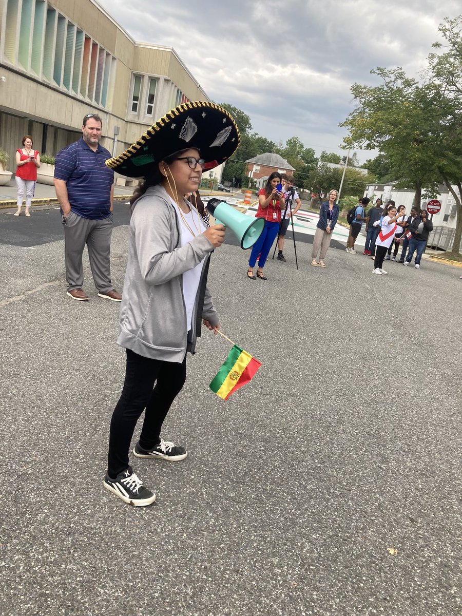 Margaretchungcc's tweet photo. Viva @APSCareerCenter Hispanic Heritage Month Parade of Flags! What an awesome celebration and display of pride and joy!! So happy to be #WeAreACC! @APSVirginia @ACC_EL_Inst @TheAcademy_ACC @arlingtontechcc @PepProgram @ACCEquityExcel https://t.co/WEctWAnFpU