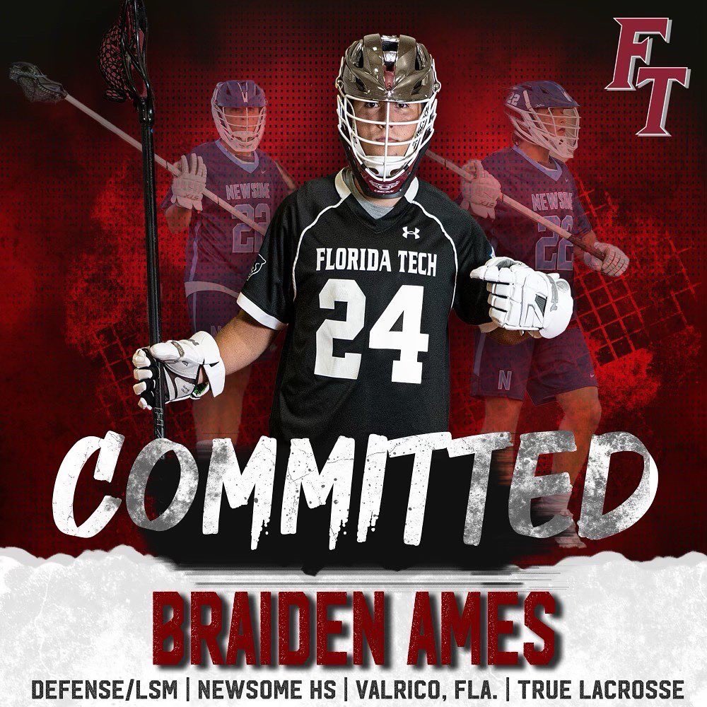Congratulations to Newsome’s Braiden Ames on his commitment to Florida Tech! <a href="/FloridaLX/">FloridaLacrosseNews</a> <a href="/newsomelax/">Coach Eric Blackburn</a> <a href="/FloridaTechMLax/">Florida Tech Lacrosse</a> <a href="/LaxTampa/">TrueLaxTampaFL</a>
