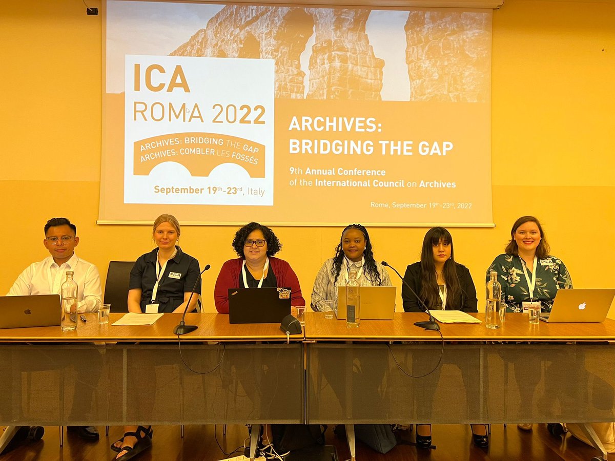 I still can’t believe we managed to make it to #ICARoma2022 and present our findings! This morning was a blast and I’m so grateful for getting to be part of such an incredible program and work with this awesome bunch <a href="/ICArchiv_NP/">ICA New Professionals Programme</a>