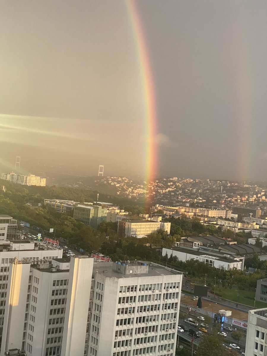 Çifte gökkuşağı aman Tanrım bu bir mesaj mı? #gökkuşağı #maslak #nebati